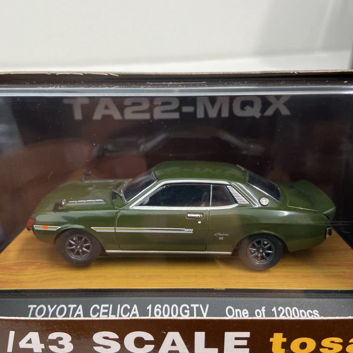 トサコレクション1/43 TOYOTA CELICA 1600GTV Amazon | tosa 1/43 トヨタ セリカ 1600GTV グリーン TA22 MQX 面白